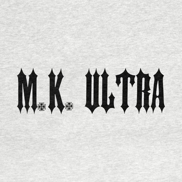 M. K. ULTRA Classic Logo BLACK by MKULTRA